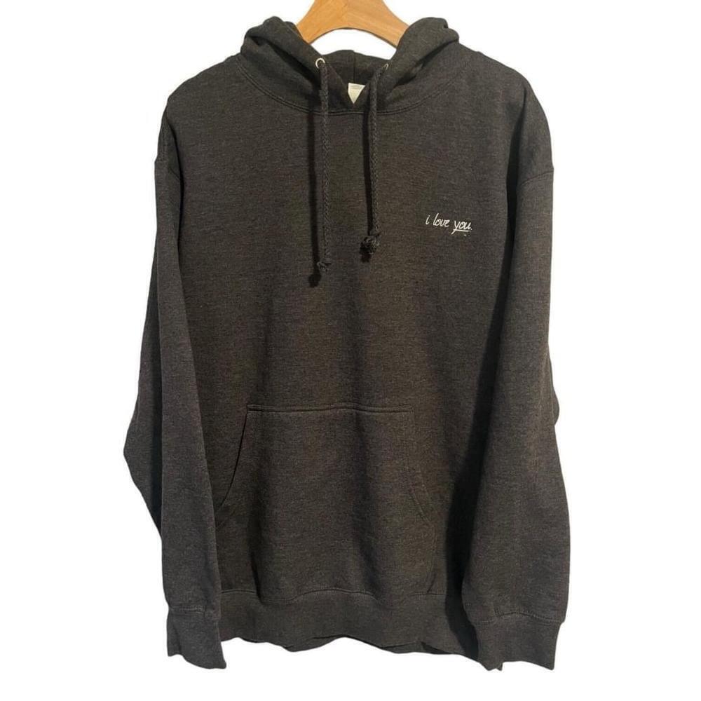 Independent Unisex Hoodie Sweatshirt Large Gray